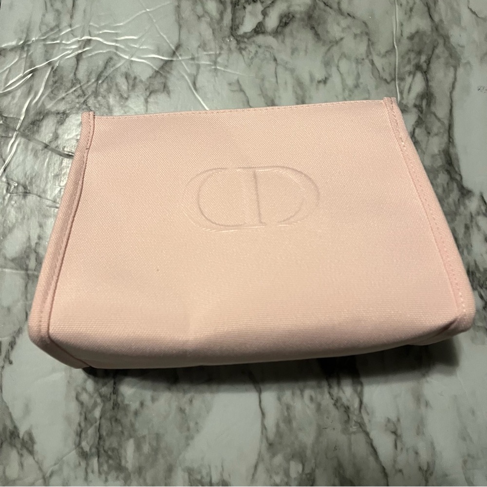 Dior rare pink makeup case with zipper